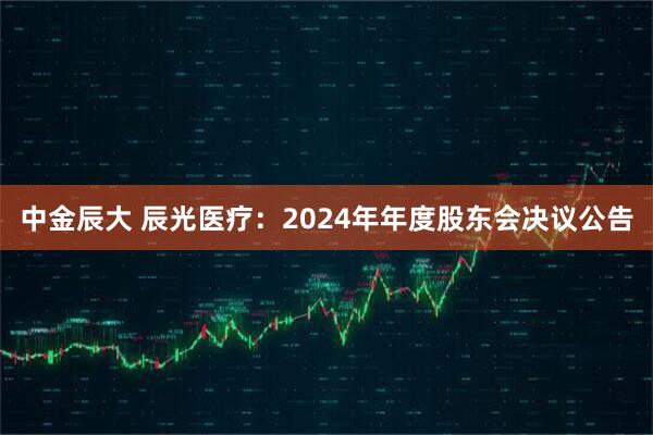 中金辰大 辰光医疗：2024年年度股东会决议公告